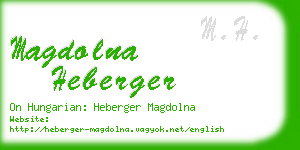 magdolna heberger business card